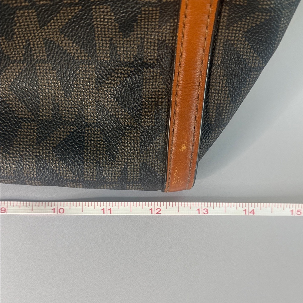 Michael Kors Dark Brown and Tan Satchel - Picture 6 of 6